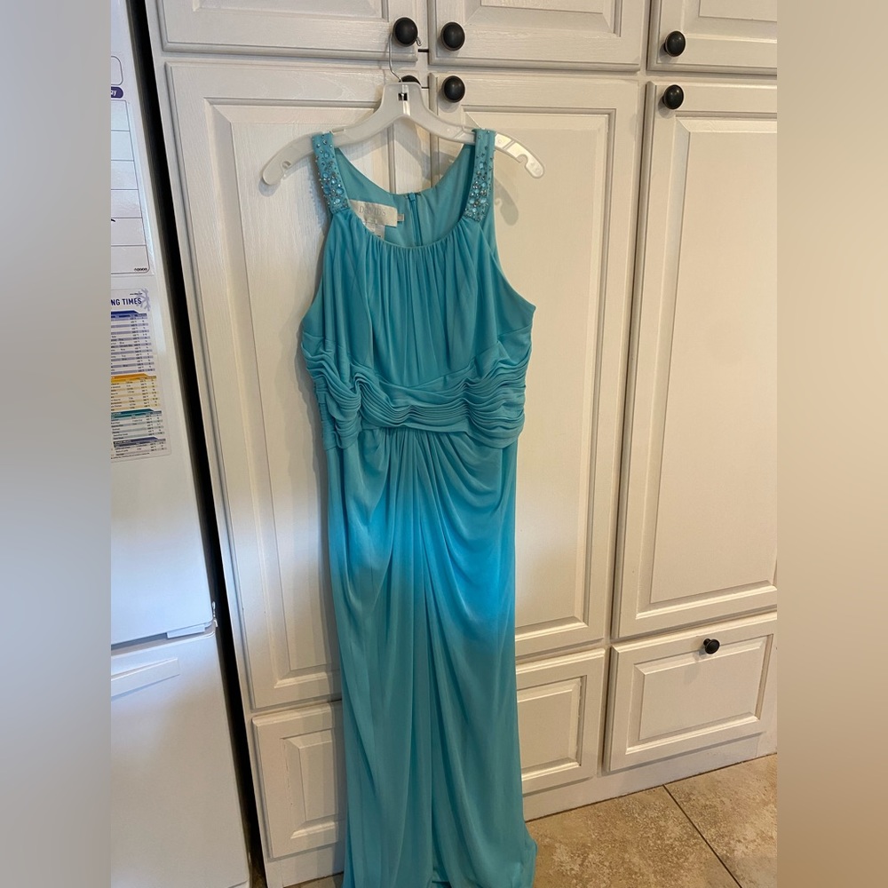 Mint blue formal dress